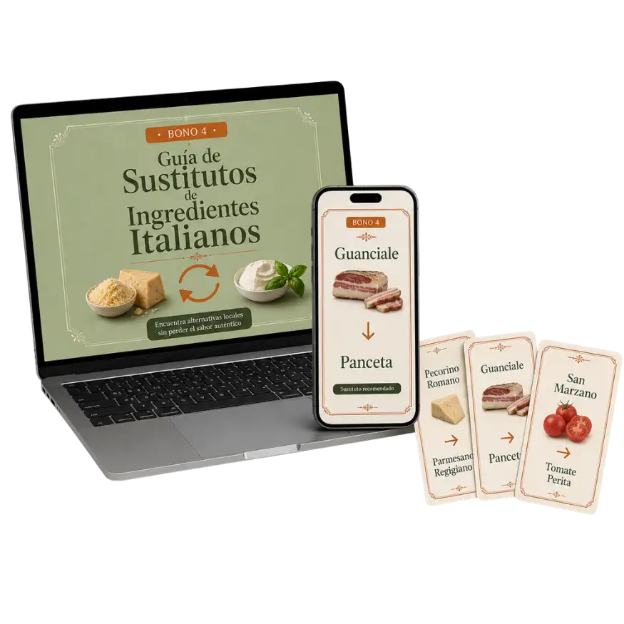 Bono 4: Guía de Sustitutos de Ingredientes Italianos