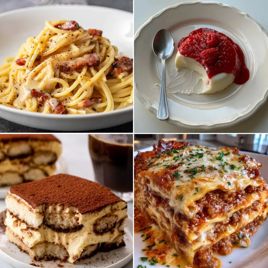 Plato de comida italiana