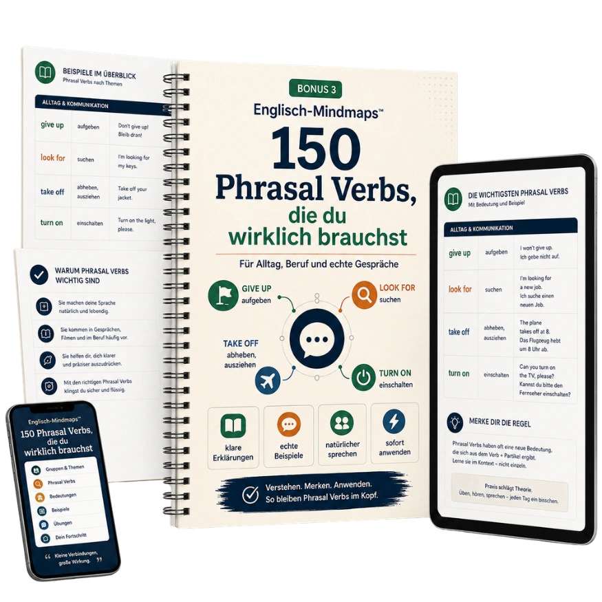 Bonus 3 — 150 Phrasal Verbs, die du wirklich brauchst