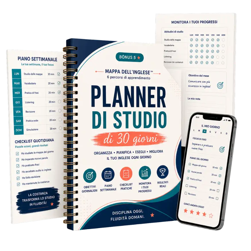 Bonus 5 — Planner di Studio di 30 Giorni