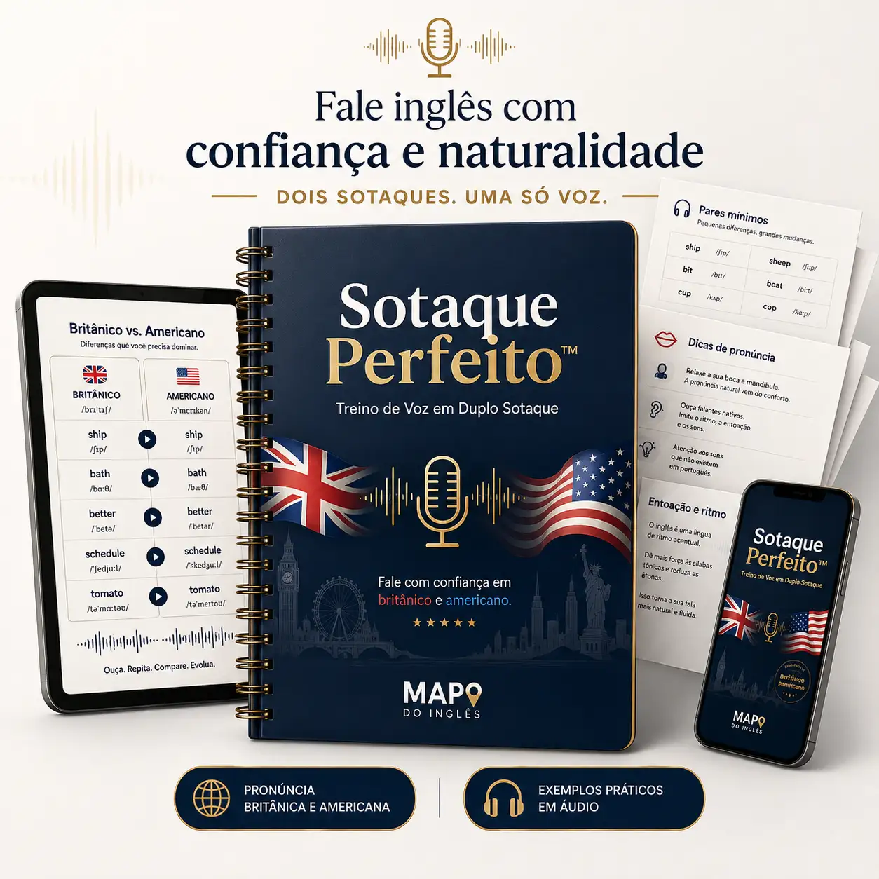 Sotaque Perfeito — Treino de Voz em Duplo Sotaque