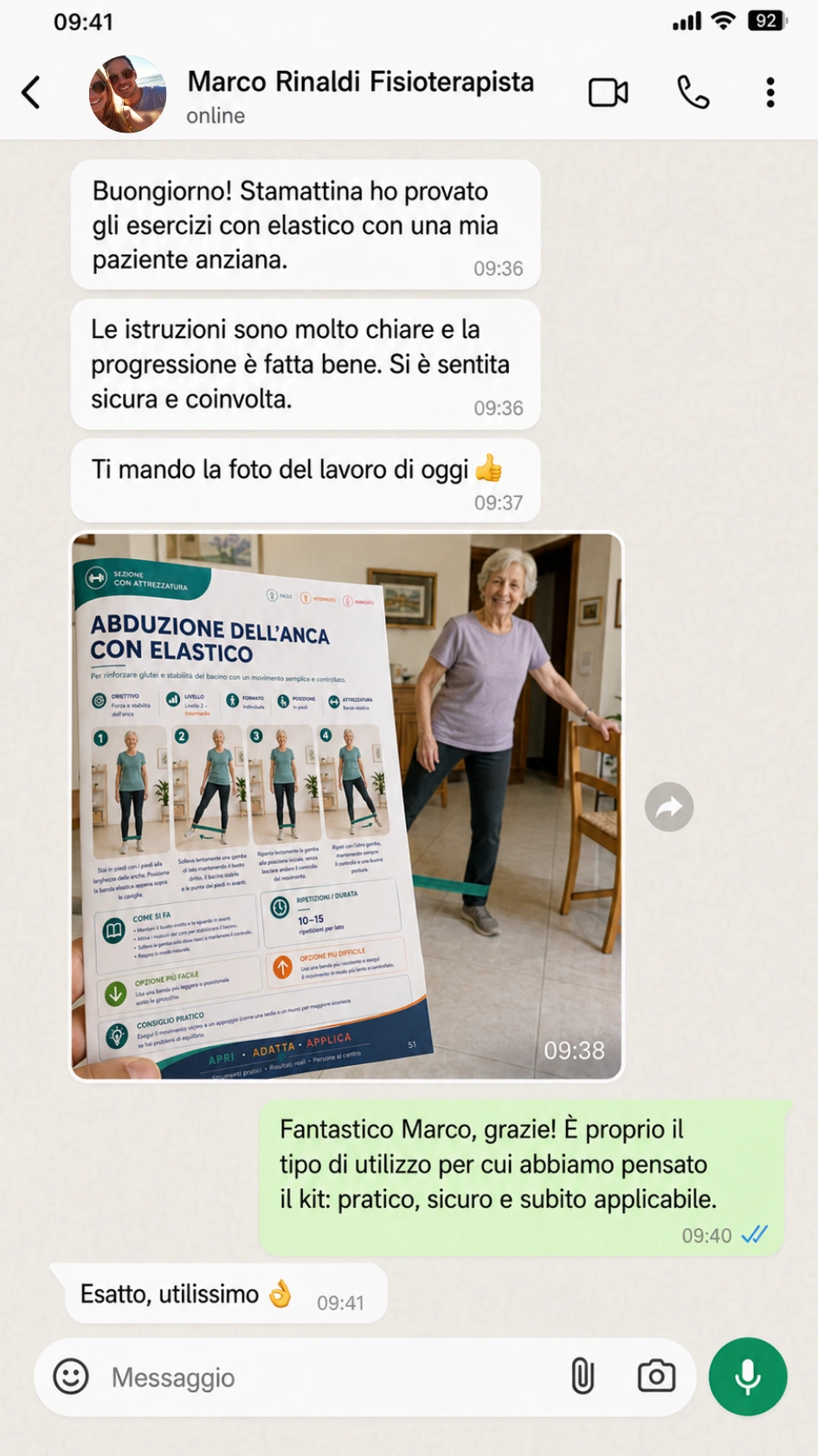 Testimonianza reale su WhatsApp