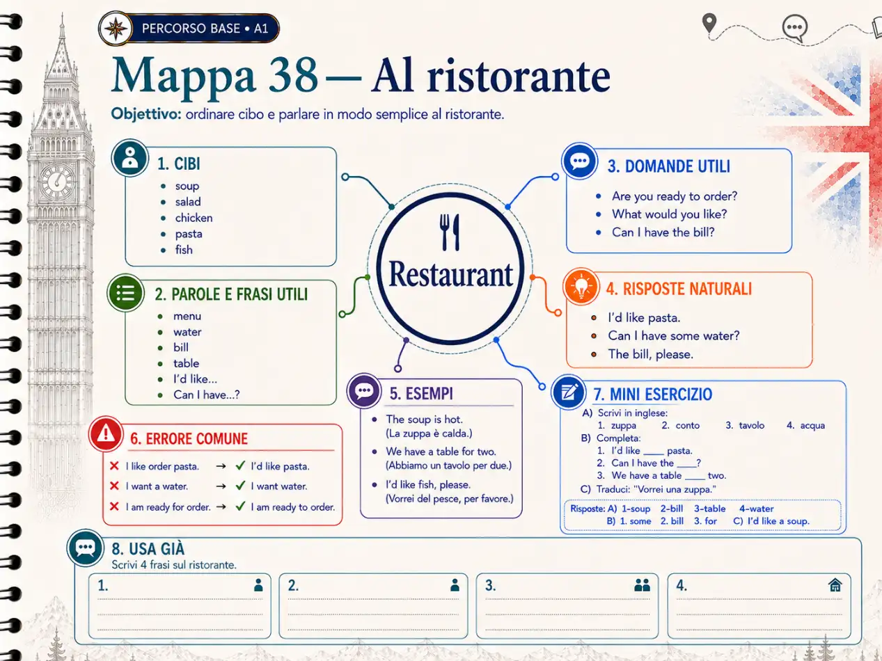 I 6 Percorsi della Mappa dell'Inglese
