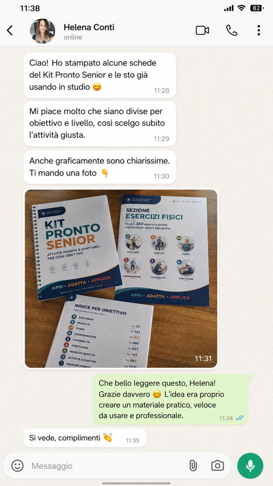 Testimonianza reale su WhatsApp