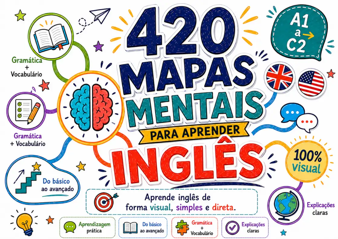 Capa — 420 Mapas Mentais para Aprender Inglês