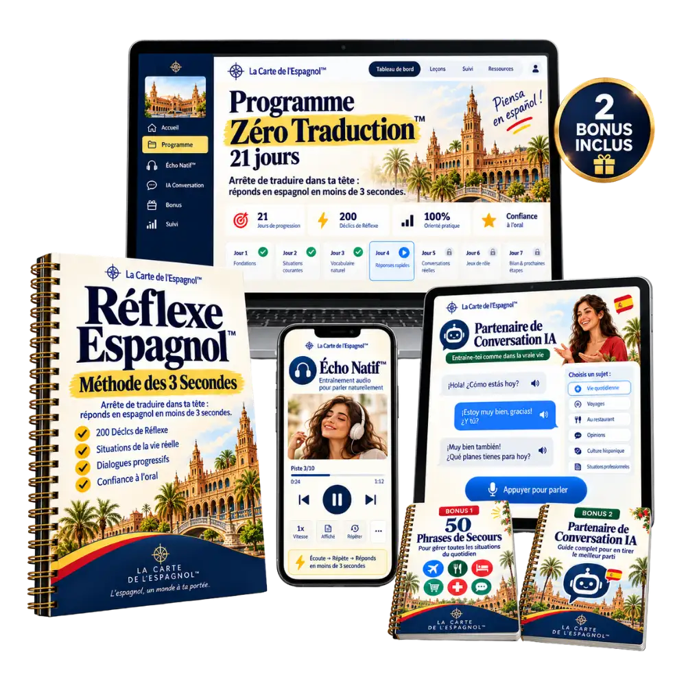 Réflexe Espagnol™ — Méthode des 3 Secondes